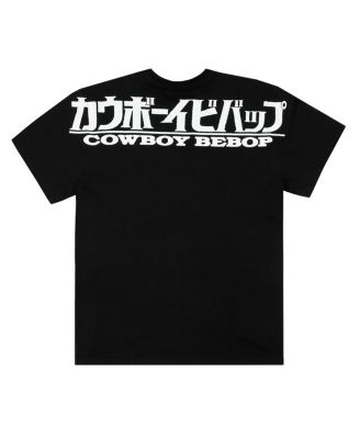 Men's and Women's Black Cowboy Bebop Faye Ein Big Print Graphic T-Shirt