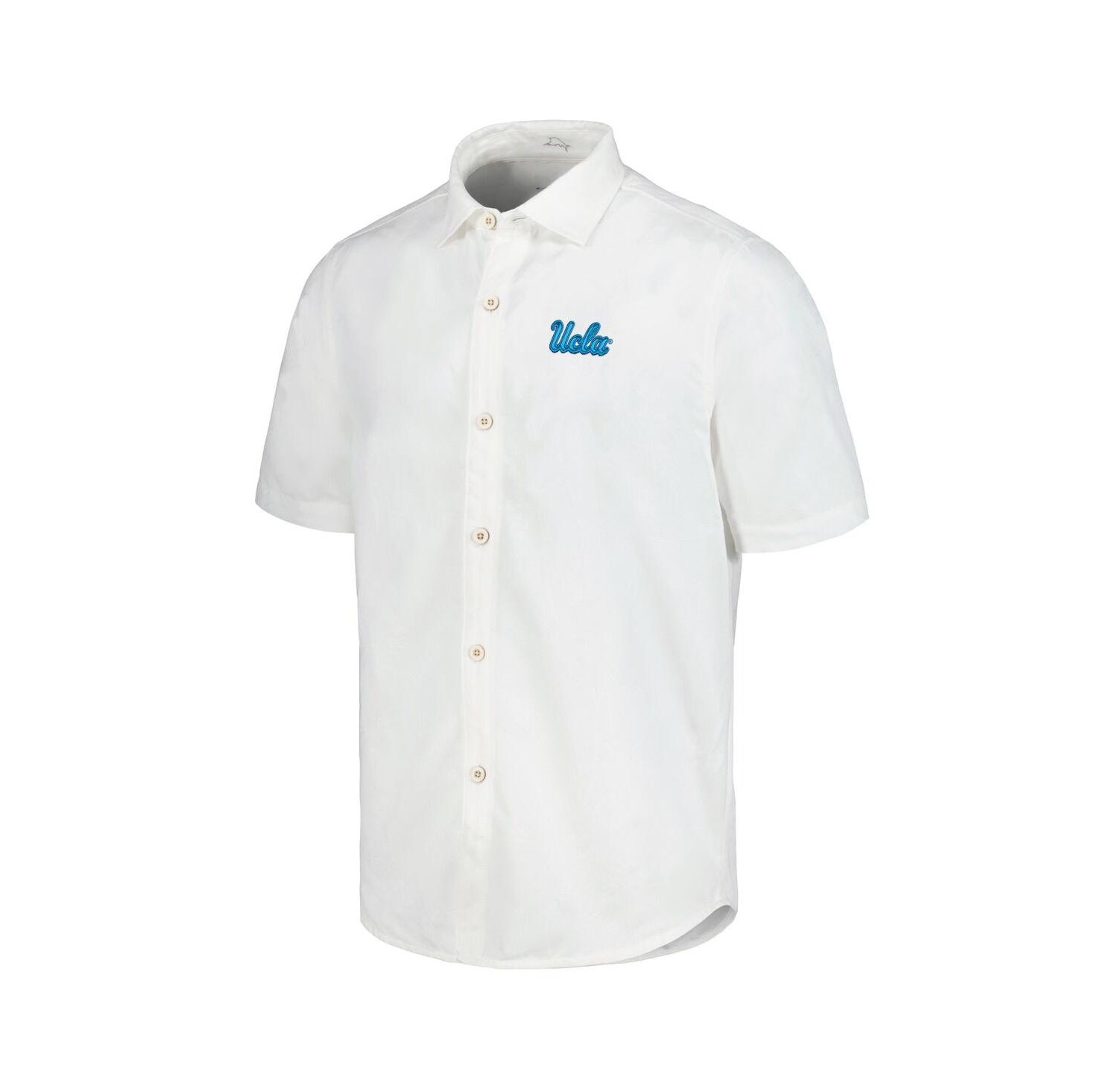 Men's UCLA Bruins Coconut Point Palm Vista Island Zone Camp Button-Up Shirt