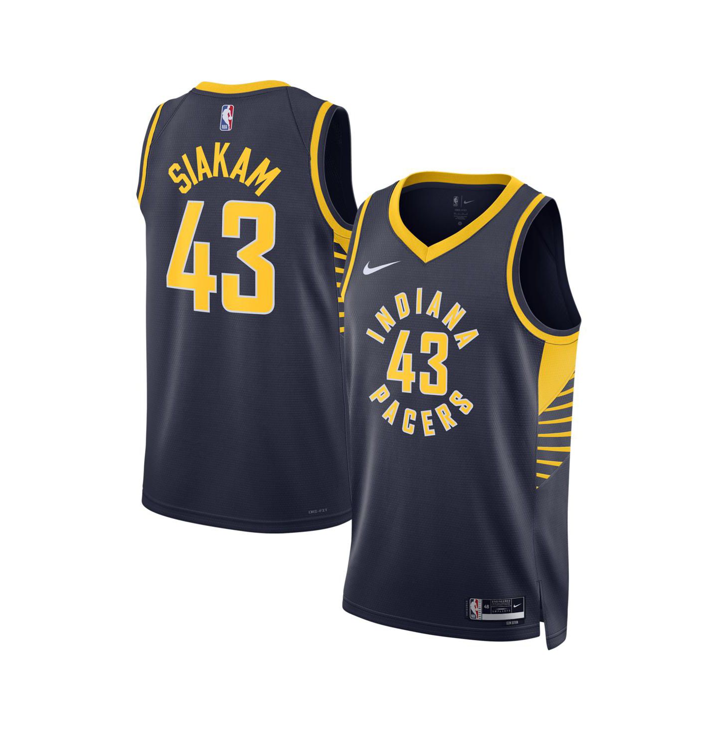 Мужской топ Nike Pascal Siakam Indiana Pacers Swingman Jersey - Icon Edition — фото 1