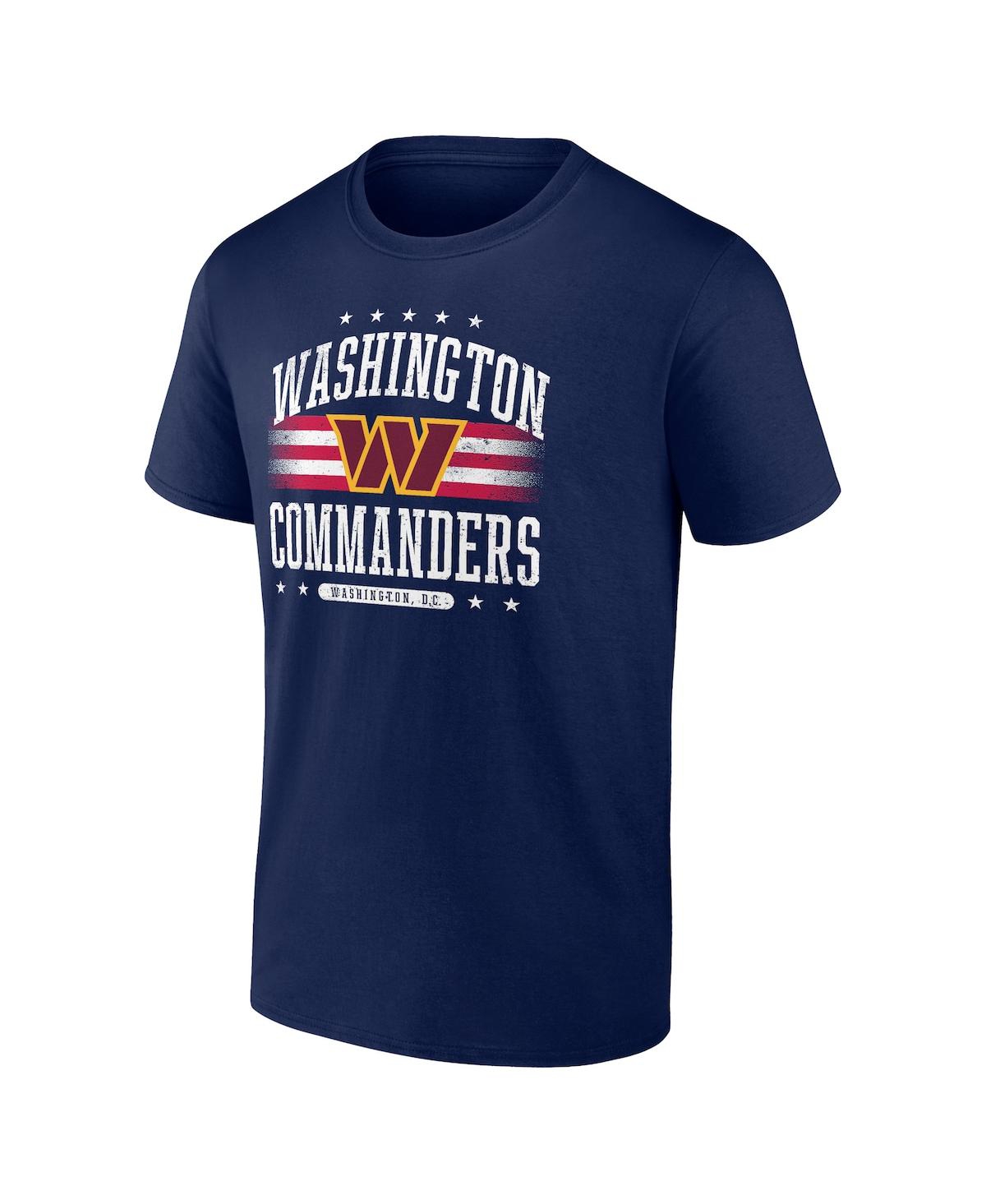 Fanatics Men's Washington Commanders Americana T-shirt In Navy