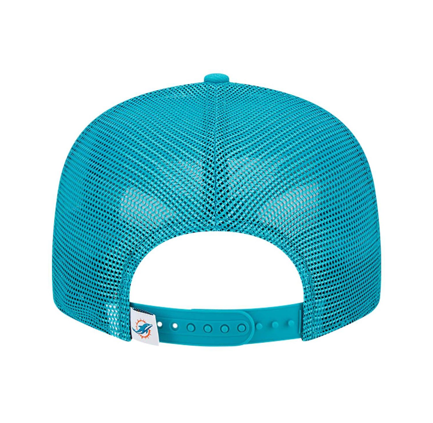 Men's Aqua Miami Dolphins Main Trucker 9FIFTY Snapback Hat