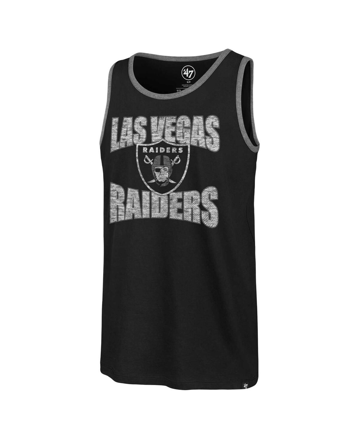47 Brand Men's Black Las Vegas Raiders Upload Franklin Tank Top In Black