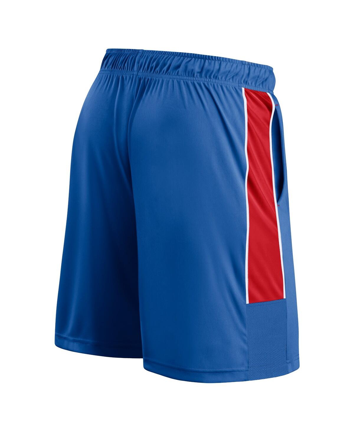 Fanatics Men'sTexas Rangers Win the Match Defender Shorts - Royal, Red
