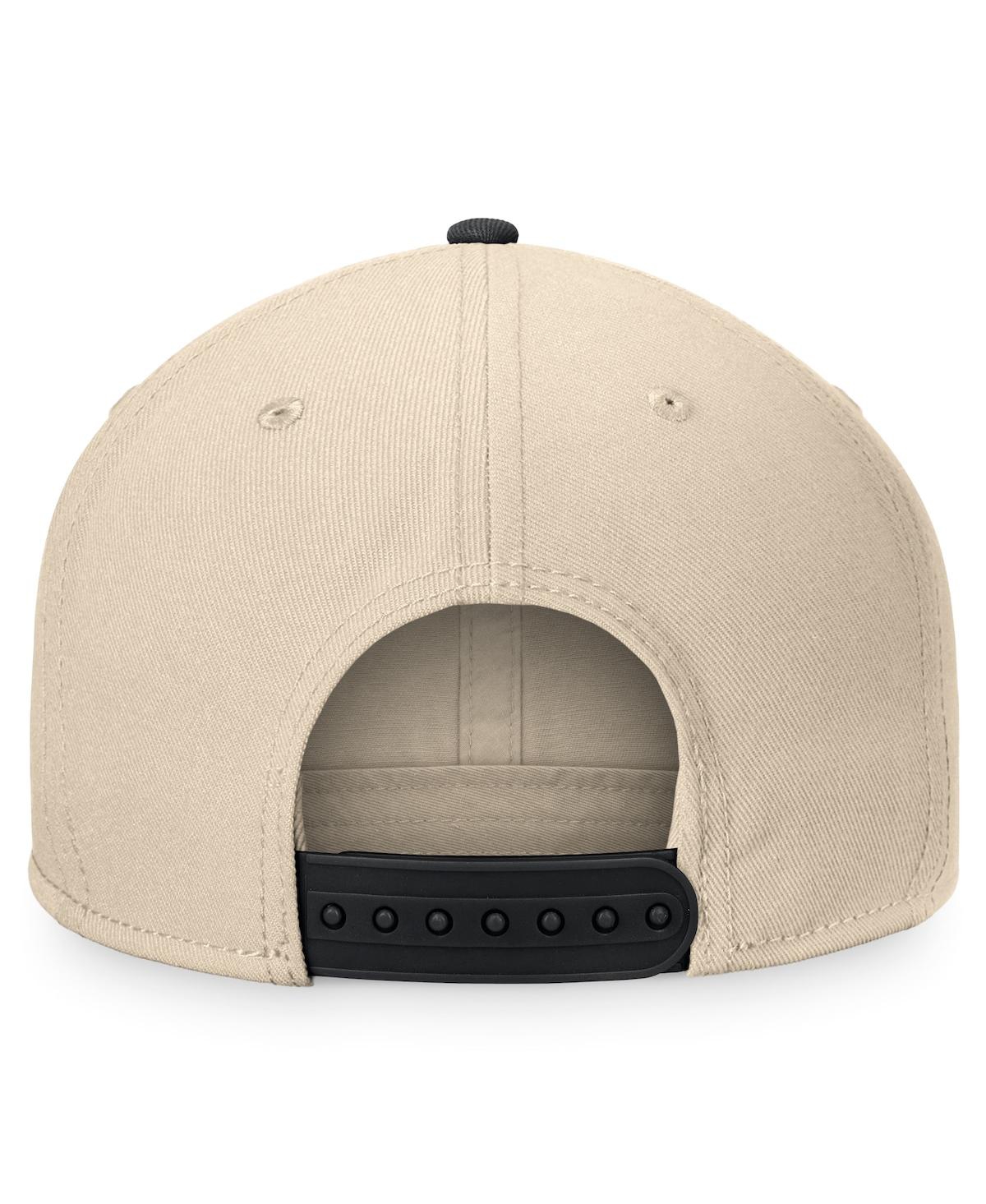 Fanatics Men's / Boston Bruins Goalaso Snapback Hat In Cream,black