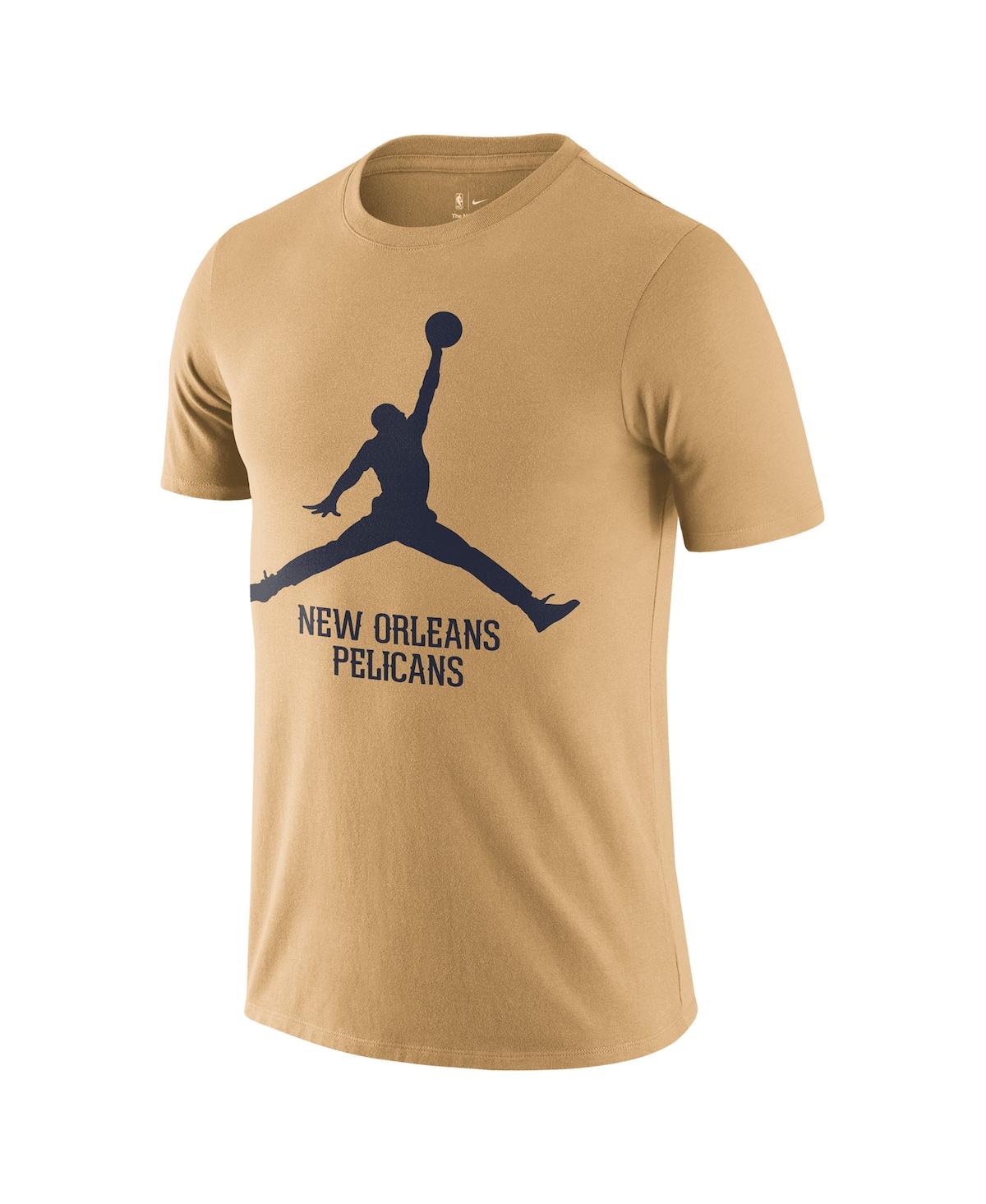 Jordan Men's New Orleans Pelicans Essential Jumpman T-shirt In Gold