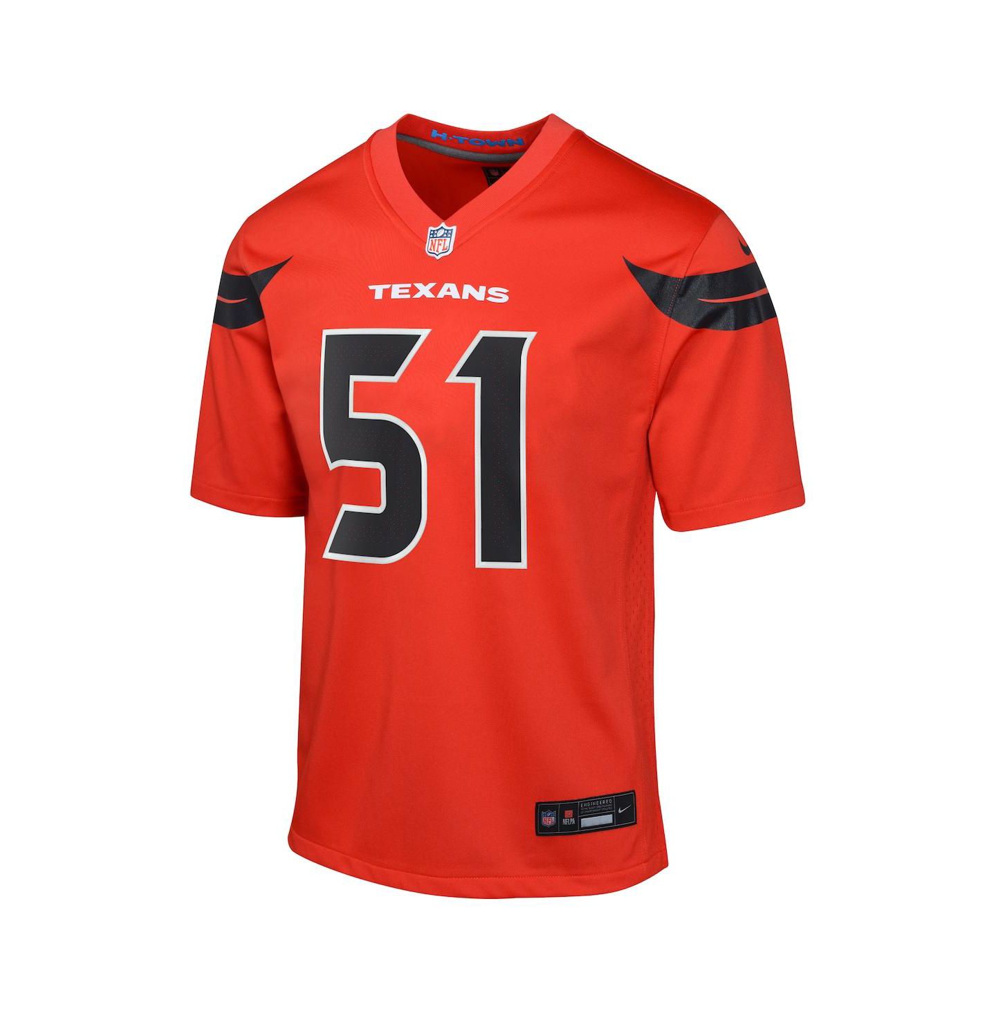 Детское джерси Nike Will Anderson Jr. Houston Texans Alternate Game, цвет: Тёмно-синий — фото 6