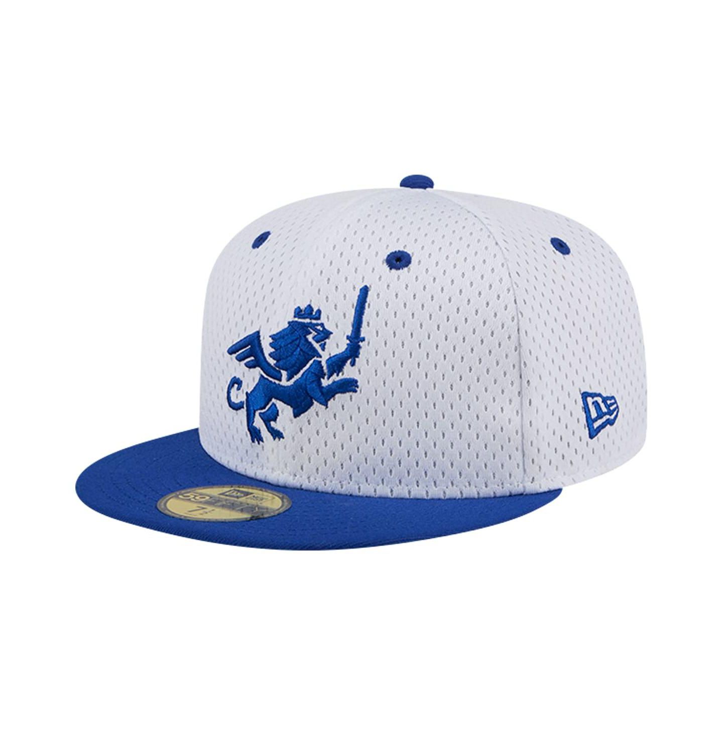 Мужская кепка New Era Gray FC Cincinnati Throwback Mesh 59FIFTY Fitted Hat — фото 3