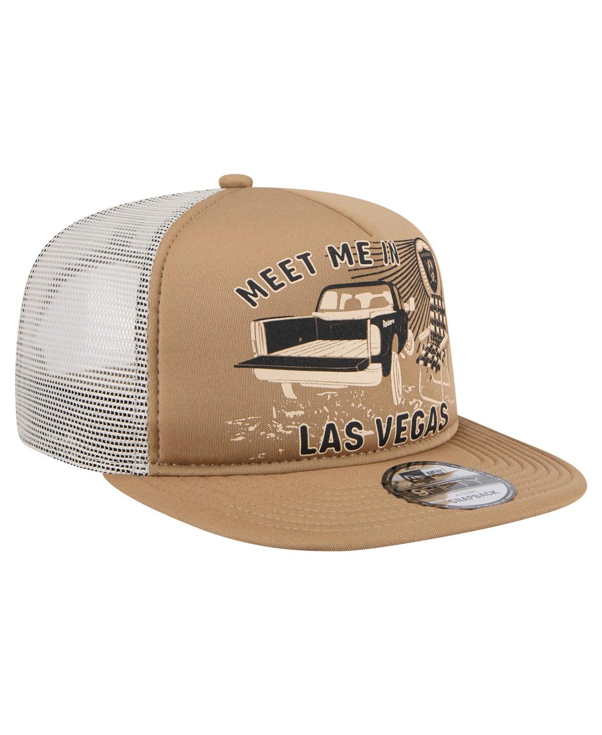 New Era Men'sLas Vegas Raiders Meet Me 9FIFTY Snapback Hat - Tan