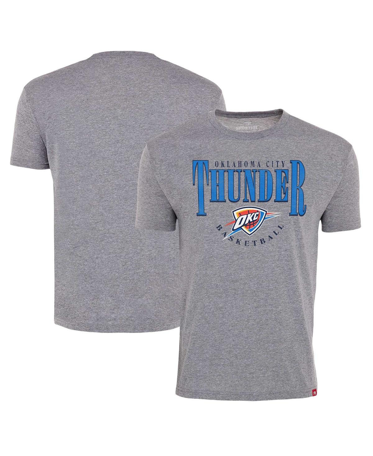 Men's Gray Oklahoma City Thunder Comfy Tri-Blend T-Shirt - Gray