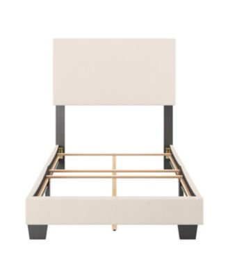 Upholstered Modern Single Boucle Bed