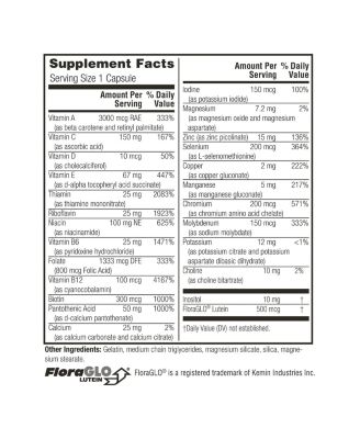 Daily One Caps Without Iron - Nutritional Supplement with Zinc, B Vitamins, Magnesium, and More - 180 Capsules