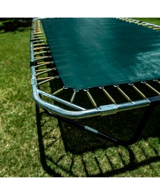 Pro-Series Rectangular Trampoline 10ft x 18ft - Double the Springs, Patented V-shaped Spring Arrangement, Comfort Weave Jumping Surface
