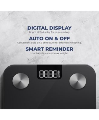 Smart Body Composition Scale with Bluetooth – Body Fat, BMI, Weight Tracking via SunnyFit  App