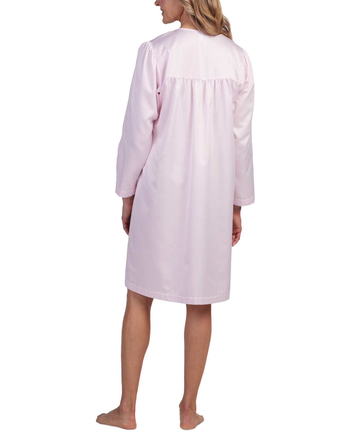 Miss Elaine Women's Embroidered Long-Sleeve Nightgown