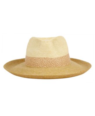 Up Brim Straw Fedora Sun Hat