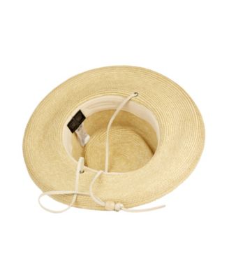 Straw Ferora Sun Hat with Chin Cord