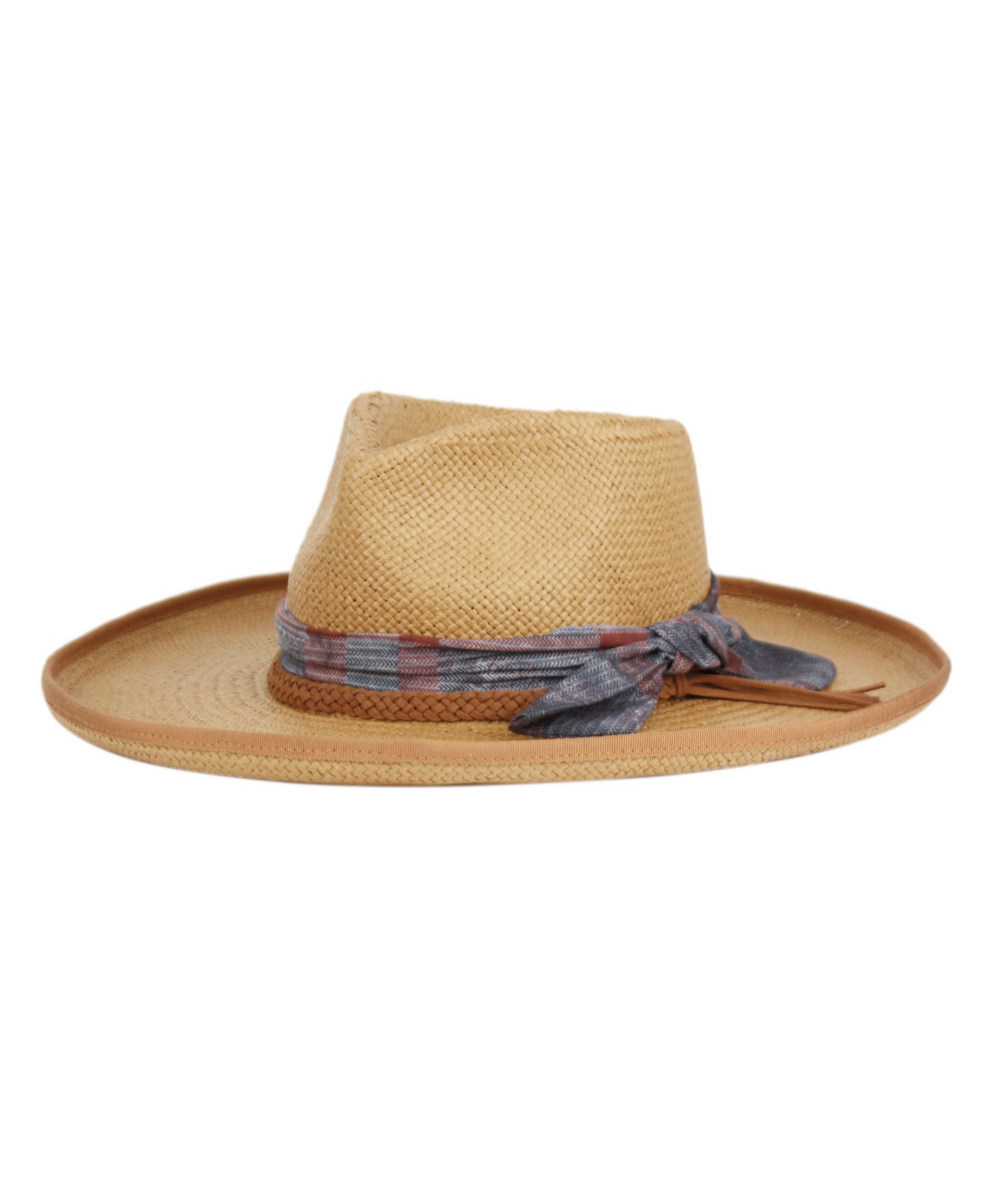Женский головной убор Angela & William Upturned Wide Brim Fedora Hat, цвет: Коричневый — фото 1
