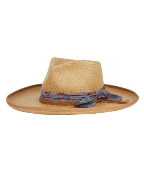 Женский головной убор Angela & William Upturned Wide Brim Fedora Hat, цвет: Коричневый
