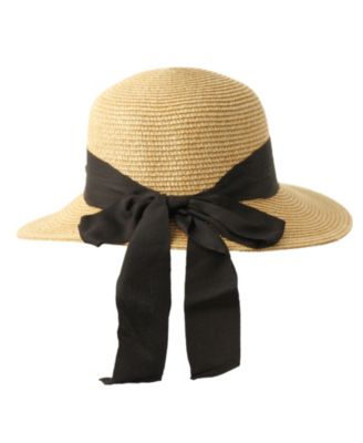 Women's Brimmed Beach Sun Straw Hat