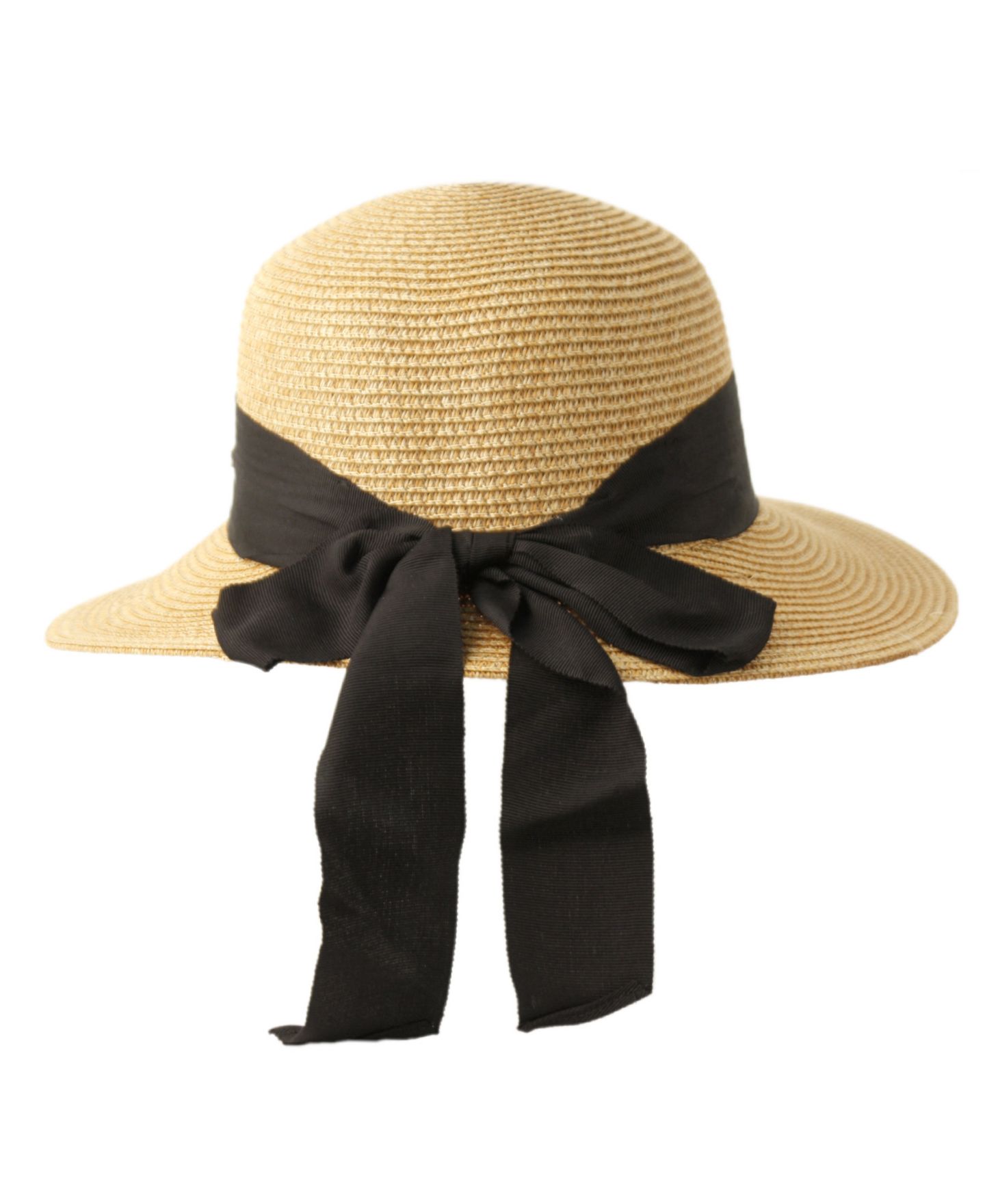 Женский головной убор Angela & William Brimmed Beach Sun Straw Hat, цвет: Чёрный — фото 4