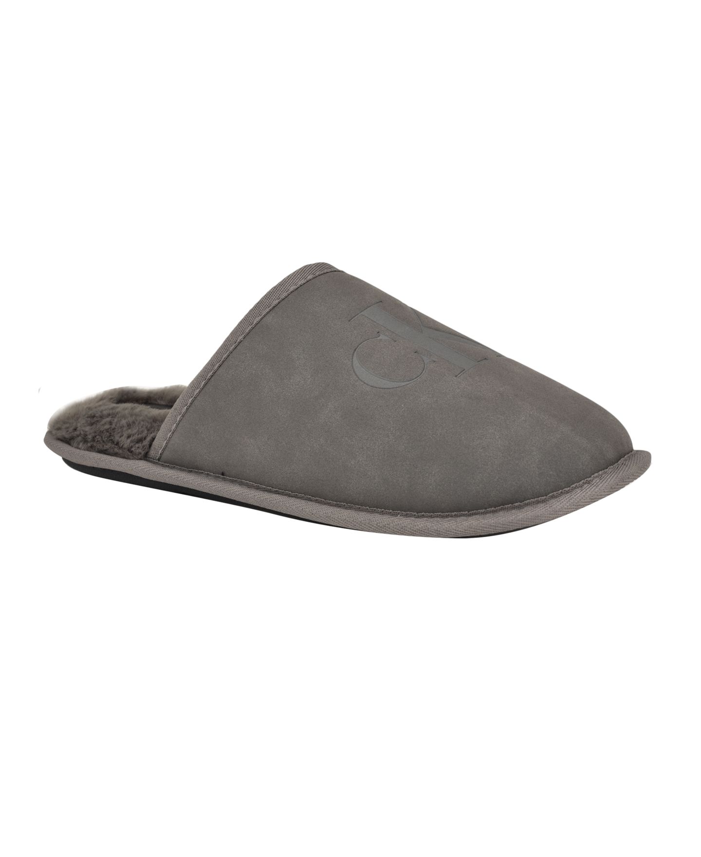 Мужские тапочки Calvin Klein Xavery Slip-On Casual Slippers, цвет: Тёмный серый — фото 1