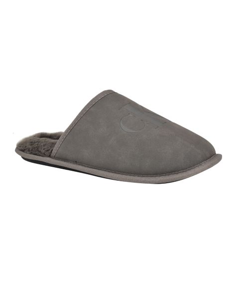 Мужские тапочки Calvin Klein Xavery Slip-On Casual Slippers, цвет: Тёмный серый