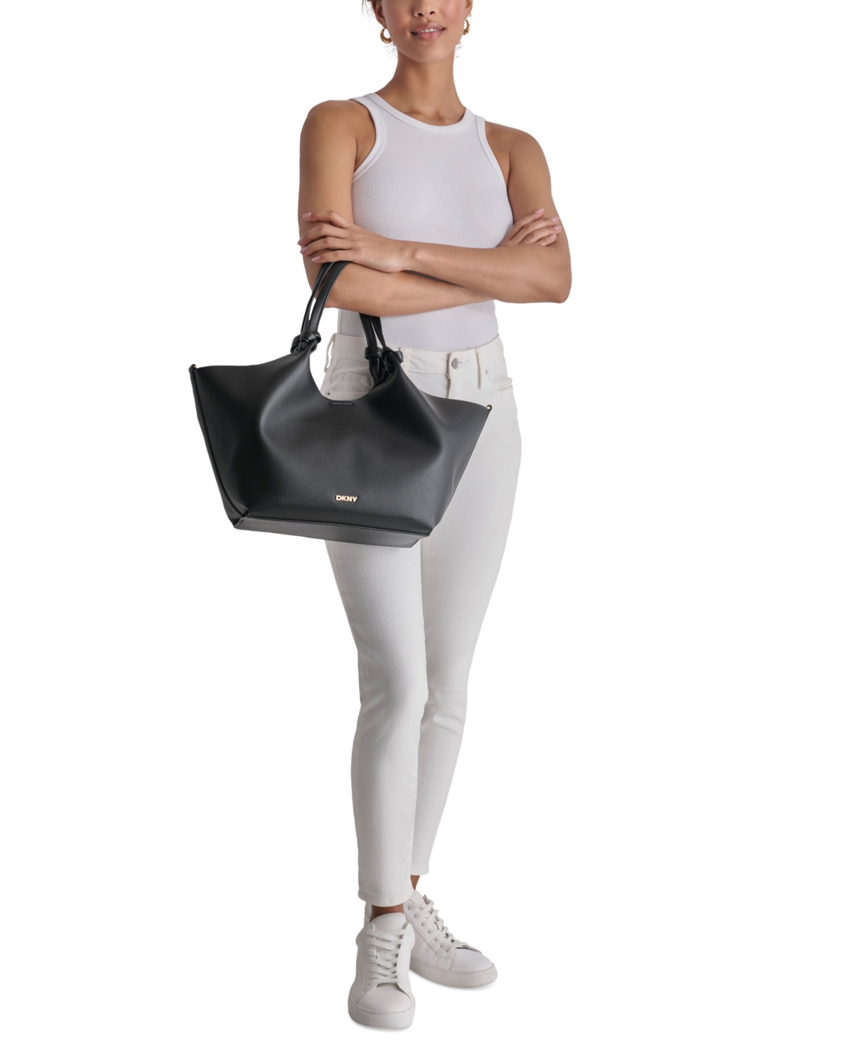 Dkny Paula Shopper In Marshmallo