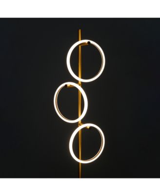 Saturn 66" LED Tree Floor Lamp with 3 Removeable Light Rings