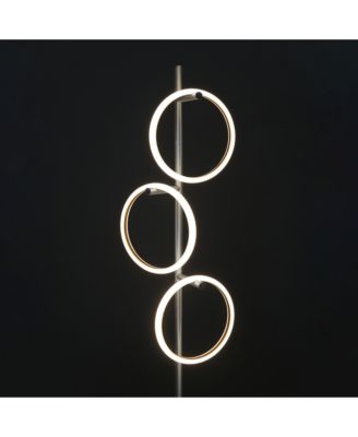 Saturn 66" LED Tree Floor Lamp with 3 Removeable Light Rings