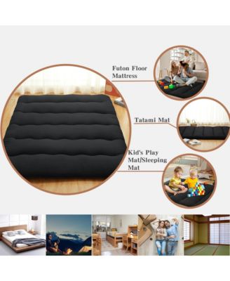 Queen Size Futon Mattress Floor Mattress Pad Portable Dorm Sleeping Pad, 60"x 80"