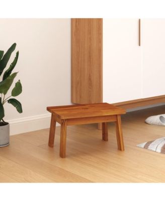 Step Stool 15"x10.2"x8.7" Solid Wood Acacia