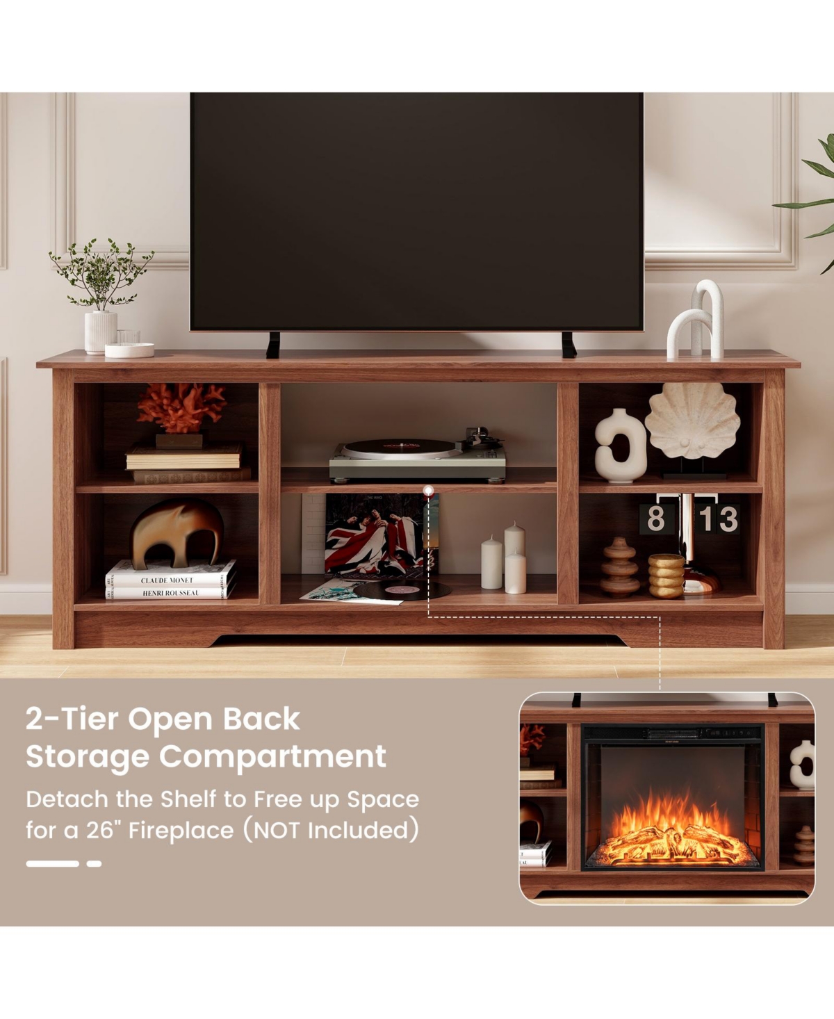 Slickblue 70-Inch Tv Stand for up to 75