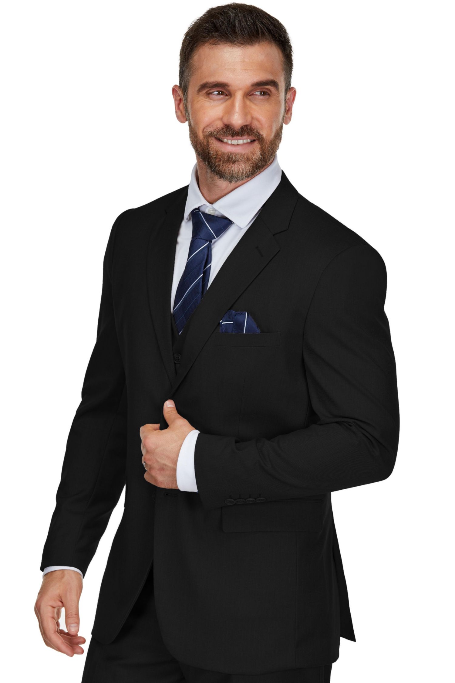 Men's 3-Piece Classic Fit Performance Stretch Suit