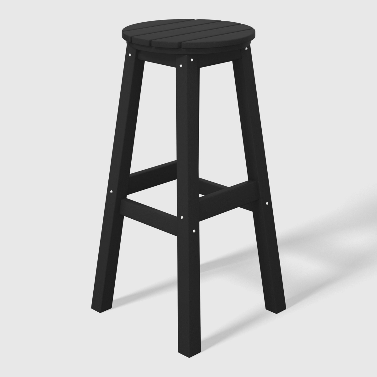 WestinTrends 29" Hdpe Outdoor Patio Round Bar Stool Set of 3