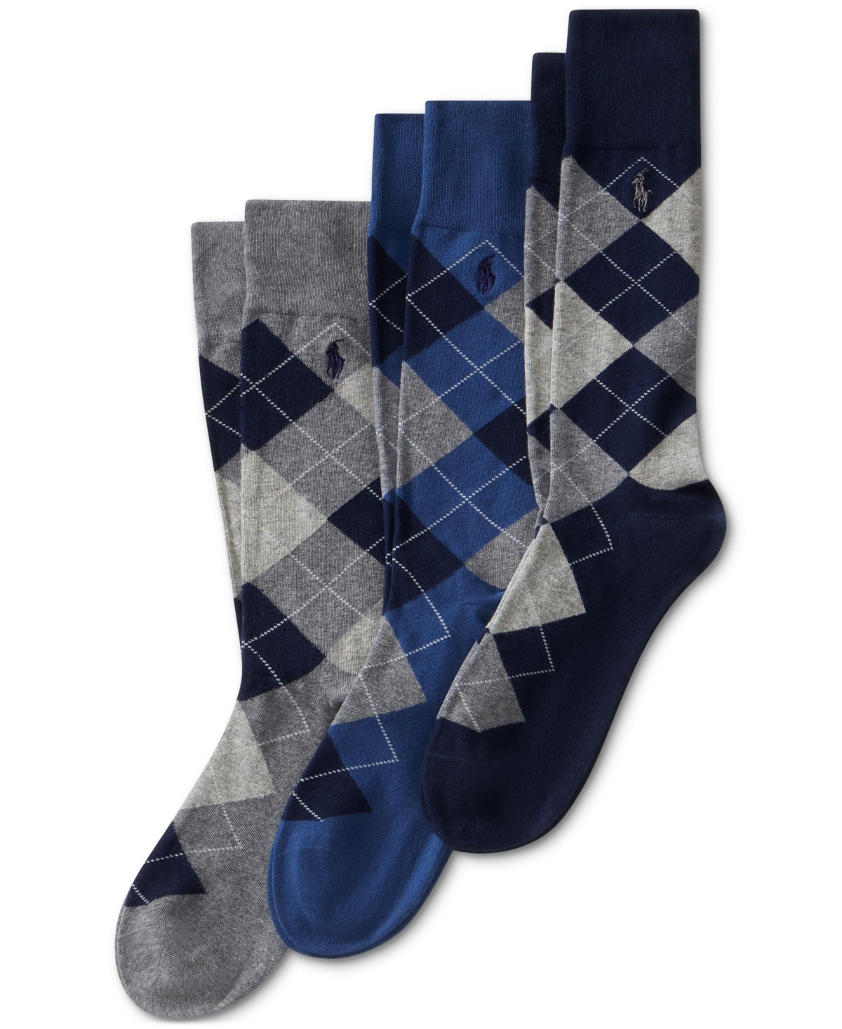 Polo Ralph Lauren 3-pack Argyle Socks In Multi