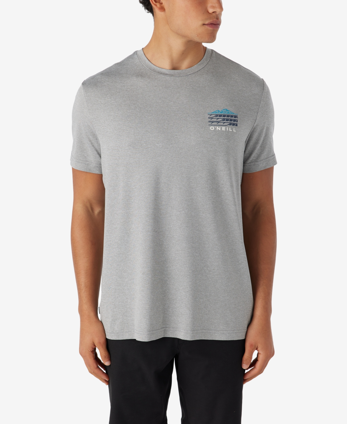 O'Neill Men's Trvlr Upf Staple Standard Fit T-shirt - Heather Gray 2