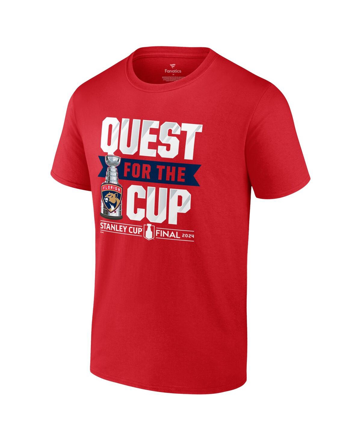 Fanatics Men'sFlorida Panthers 2024 Stanley Cup Final Quest T-Shirt - Red