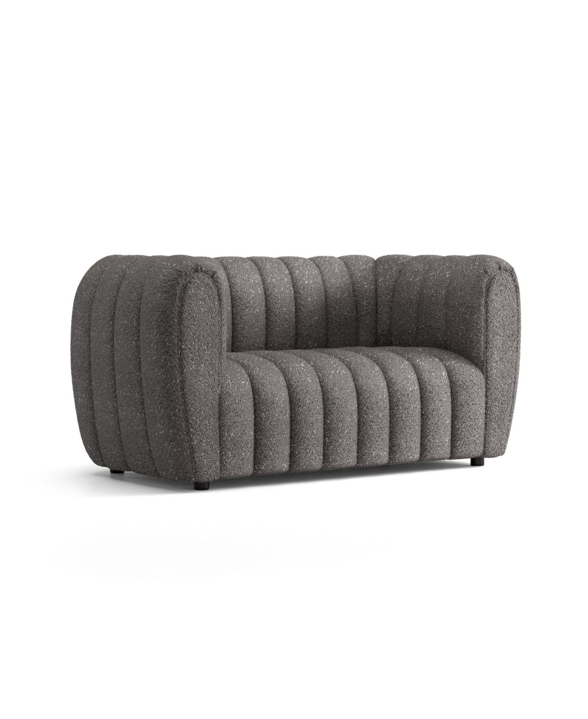 Lysander Boucle Fabric Boho Loveseat