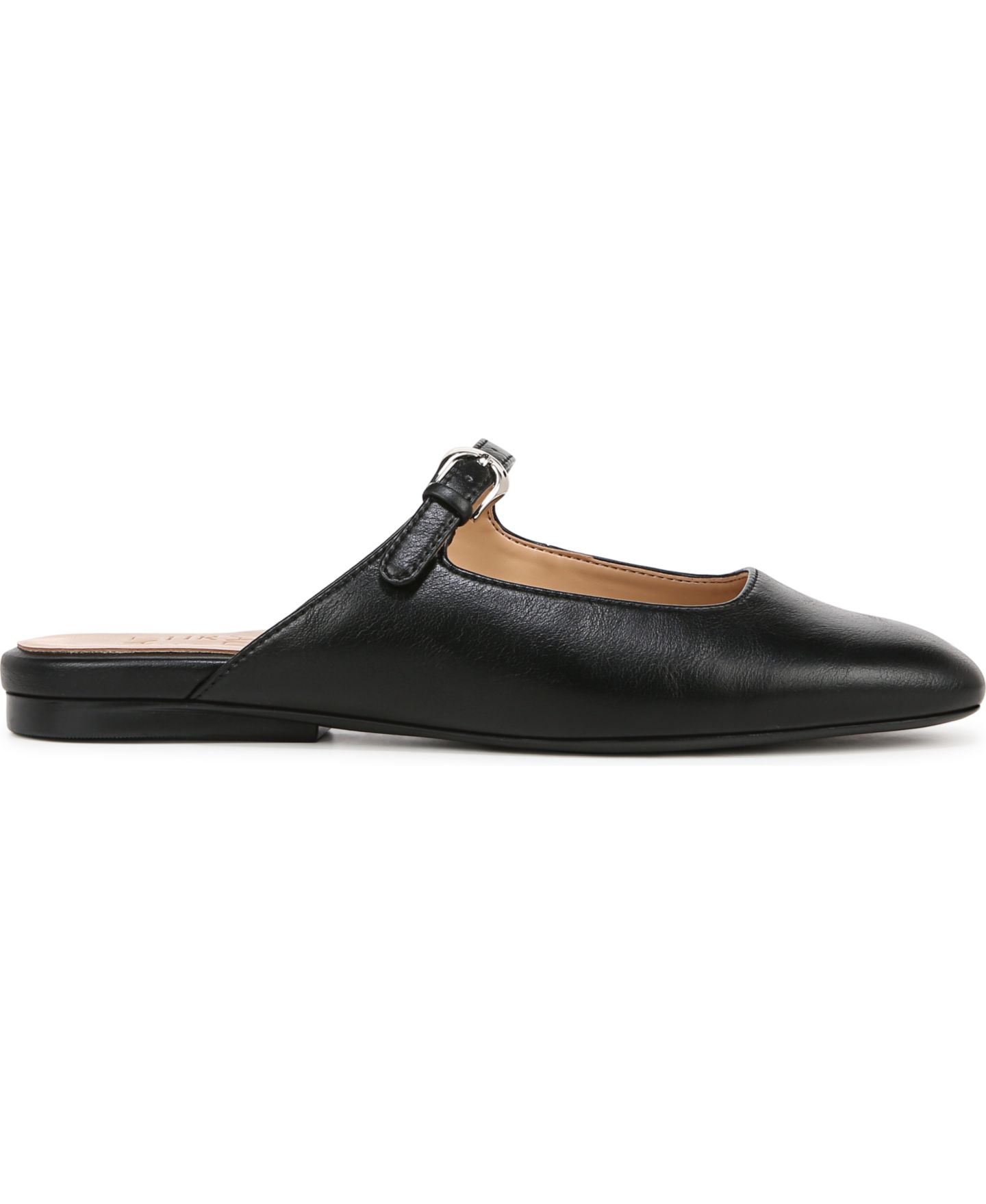 Женские сабо Naturalizer Apple Square Toe Mary Jane Mules, цвет: Чёрная искусственная кожа — фото 2