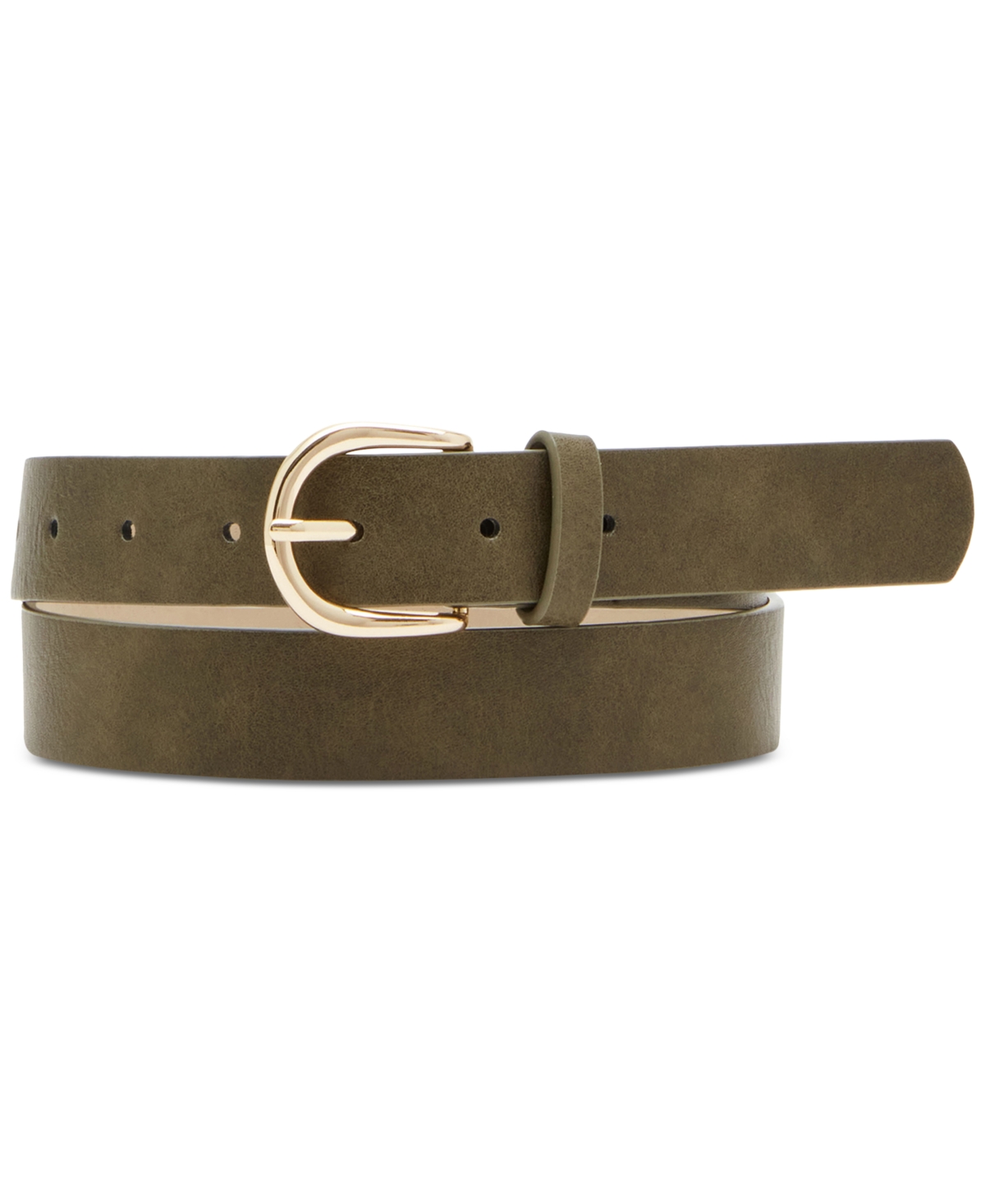 Steve Madden Women's 2-Pc. Faux-Leather Belt Set -black