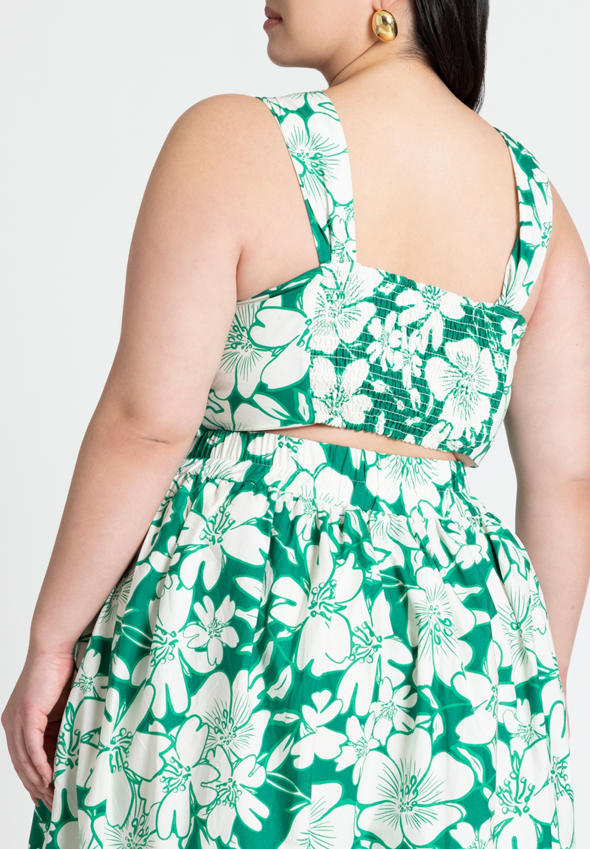 Eloquii Women's Split Strap Crop Top