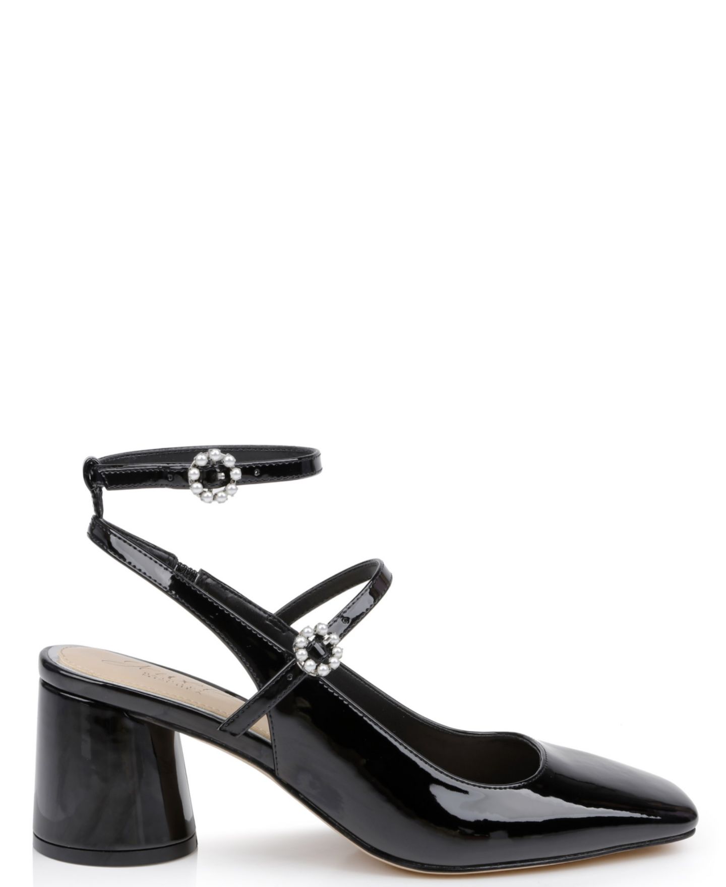 Женские туфли Jewel Badgley Mischka Keilani Maryjane Evening Pumps, цвет: Чёрный лаковый — фото 2
