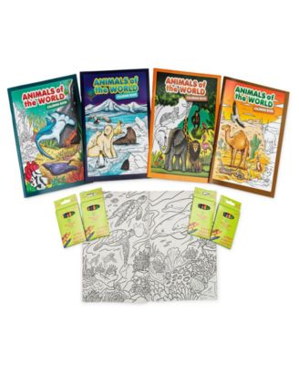 Three Little Twigs Animals Of The World Coloring Books Bundle