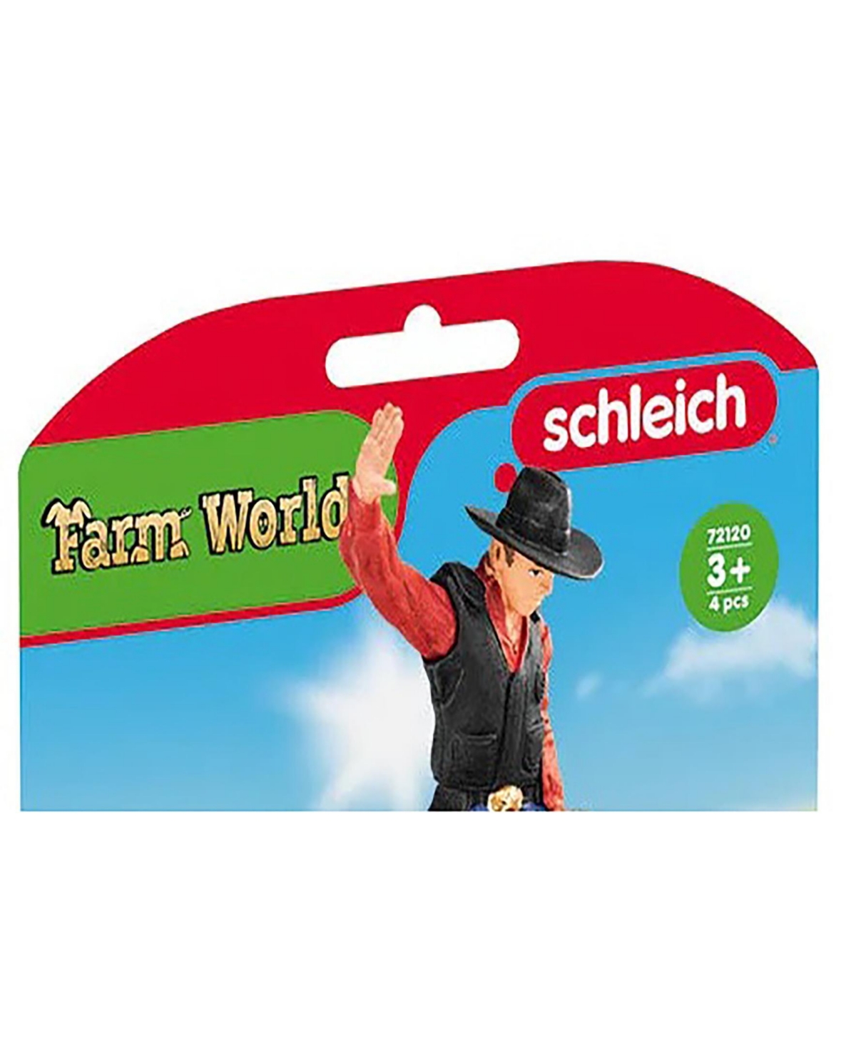 Schleich Farm World Cowboy With Bull Figure Playset In Multi