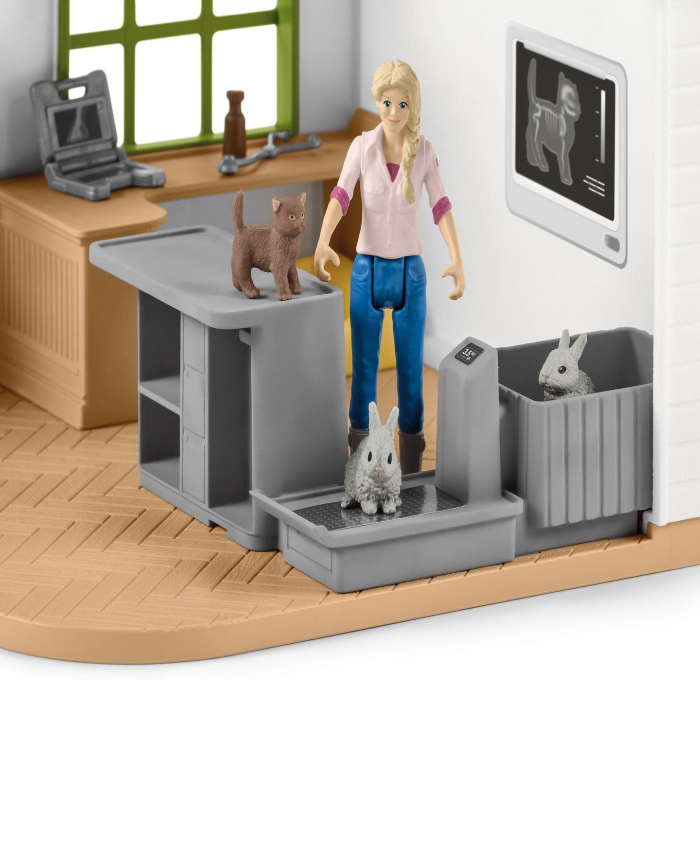 Детские фигурки Schleich Farm World Veterinarian Practice With Pets Playset — фото 2