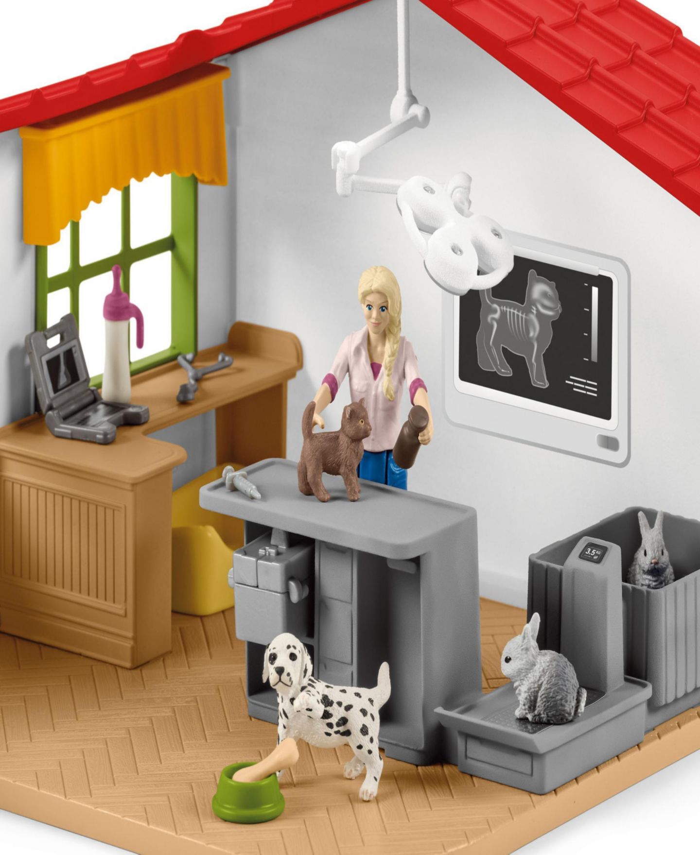 Детские фигурки Schleich Farm World Veterinarian Practice With Pets Playset — фото 4