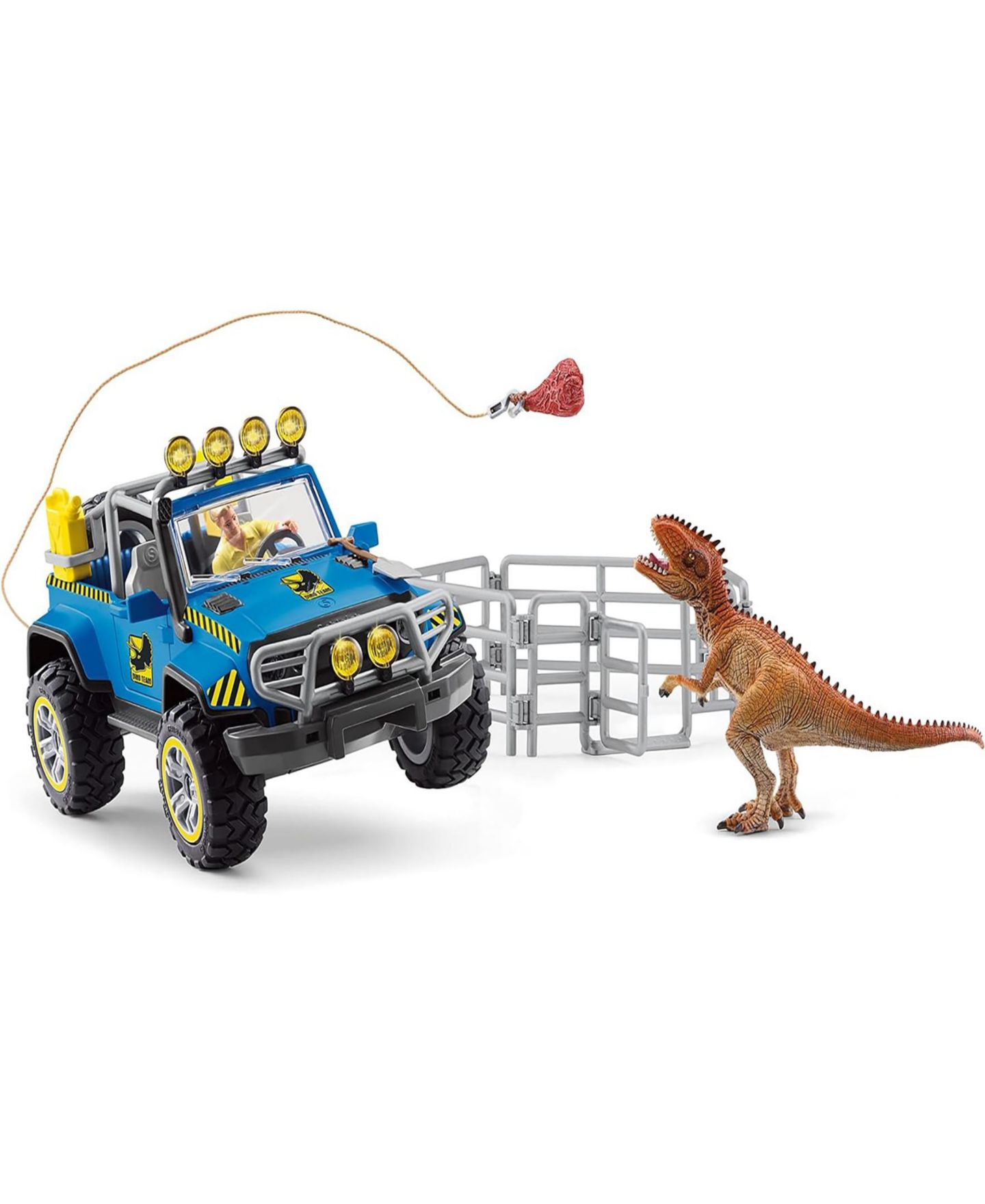 Детские фигурки Schleich Dinosaurs Off-Road Vehicle With Dino Outpost 14-Piece Playset, Ages 4+ — фото 8