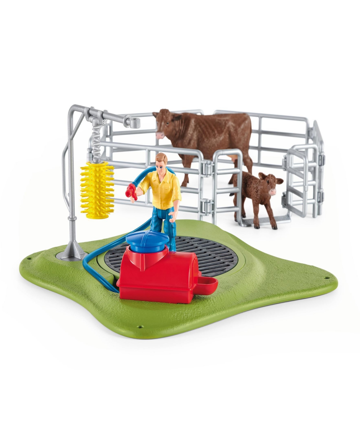 Schleich Farm World Happy Cow Wash Playset In Multi