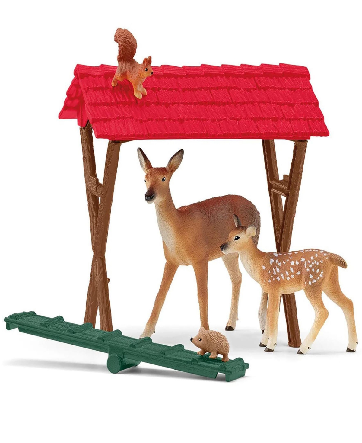 Schleich Farm World Feeding The Forest Animals Playset In Multi