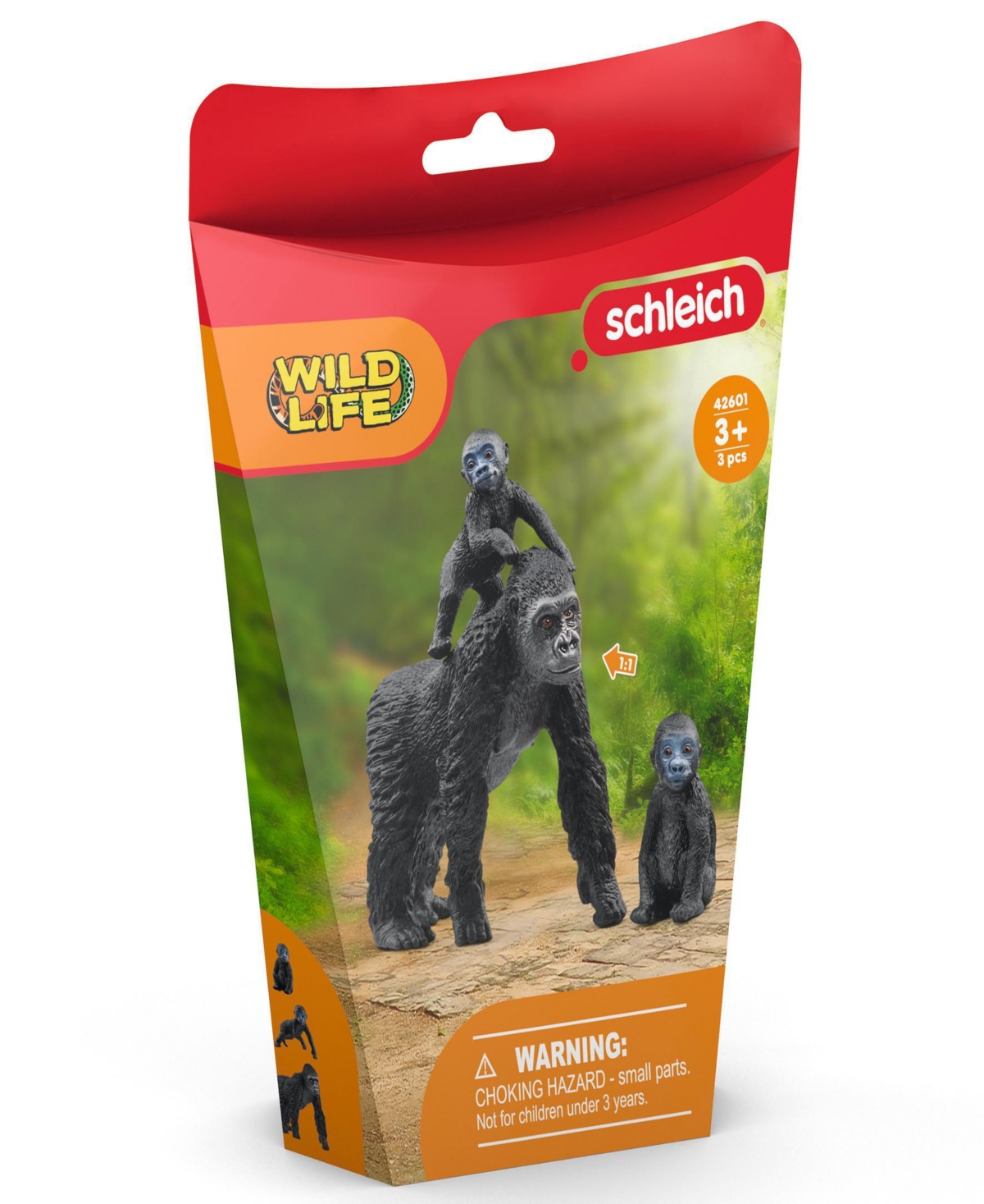 Schleich Wild Life Gorilla Family Jungle Playset In Multi